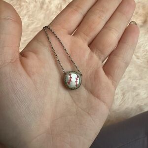 reversible Kendra Scott baseball necklace